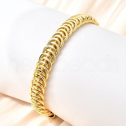 Brass Cuff Bangles for Women BJEW-F498-07G-1
