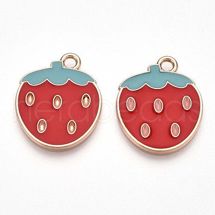 Alloy Enamel Pendants ENAM-T022-06-1