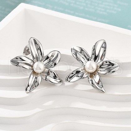 304 Stainless Steel Stud Earrings EJEW-S246-05P-1