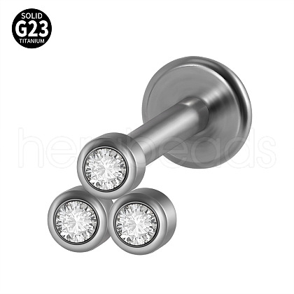 G23 Titanium Threadless Labrets WG33C7B-09-1