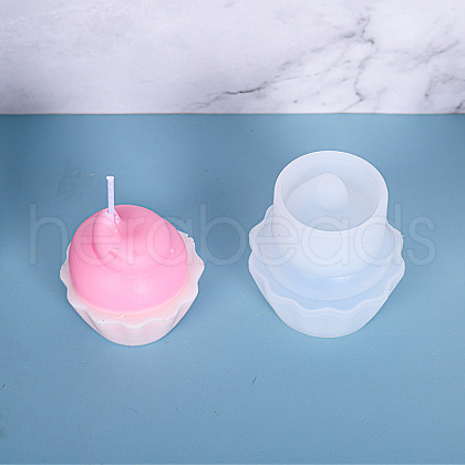 Cup Cake DIY Candle Silicone Molds Making DIY-F065-08-1