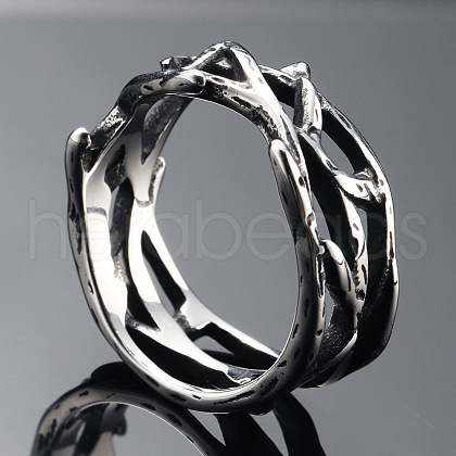 304 Stainless Steel Finger Rings FS-WG2B888-01-1