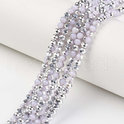 Electroplate Glass Beads Strands EGLA-A034-J4mm-M04-1