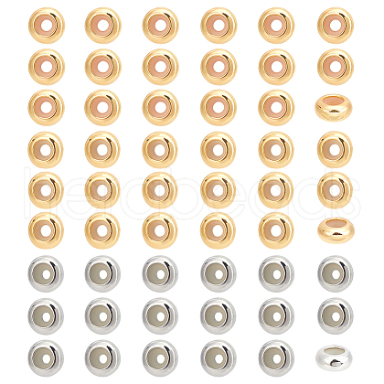   60Pcs 3 Colors Brass Beads FIND-PH0020-91-1