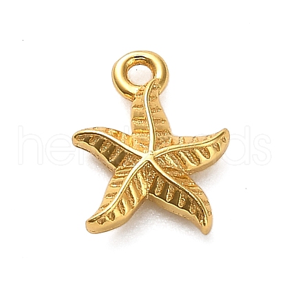 925 Sterling Silver Starfish Charms STER-U009-09G-02-1
