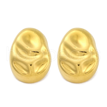 Ion Plating(IP) 304 Stainless Steel Stud Earrings EJEW-H013-36G-1
