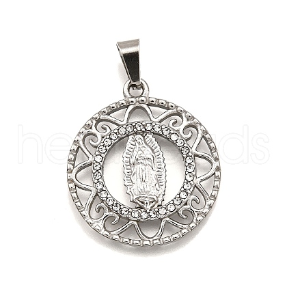 304 Stainless Steel Pendants STAS-B086-09I-P-1