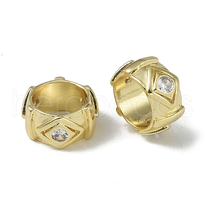 Rack Plating Brass Beads KK-A220-25E-G-1