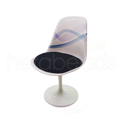 Plastic Office Chair with Pillow Miniature Ornaments PW-WGB6EF8-04-1
