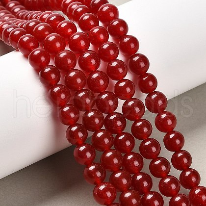 Natural & Dyed Malaysia Jade Bead Strands X-G-A146-8mm-A02-1