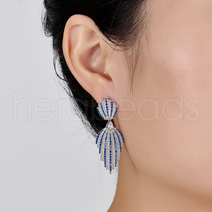 Teardrop S925 Sterling Silver Hoop Earrings ZY1921-1