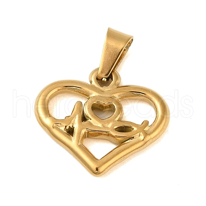 Ion Plating(IP) 304 Stainless Steel Pendants STAS-C103-21A-G-1