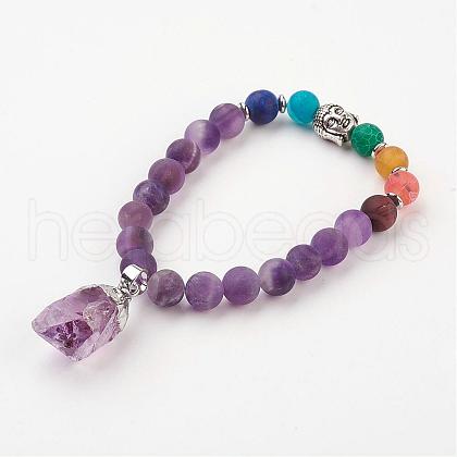 Yoga Chakra Jewelry BJEW-JB03011-02-1