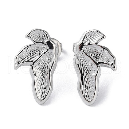 Non-Tarnish 304 Stainless Steel Stud Earrings STAS-Z052-17P-1