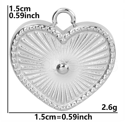 Anti-Tarnish 304 Stainless Steel Pendants PW-WG1F87A-01-1