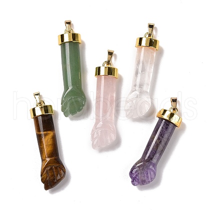 Natural & Synthetic Mixed Stone Pendants G-K322-01-G-1
