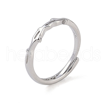 Brass Finger Rings RJEW-L118-02P-1