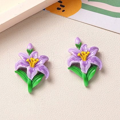 Opaque Resin Cabochons PW-WG0F442-03-1