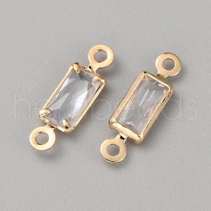 Alloy Clear Cubic Zirconia Connector Charms FIND-WH0128-12B-KCG-1
