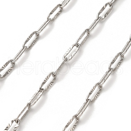 304 Stainless Steel Paperclip Chains CHS-A016-64P-A-1