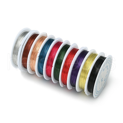 Round Copper Jewelry Wire CWIR-S002-0.4mm-M-1