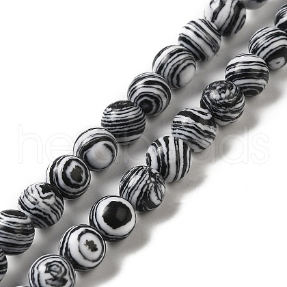Synthetic Malachite Dyed Beads Strands G-P507-02A-05-1