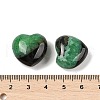 Mother's Day Gifts Natural Agate(Dyed & Heated) Heart Palm Stone G-Q021-04D-3