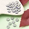 Brass Rhinestone Spacer Beads RB-A014-L6mm-05S-4