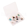 10Pcs 10 Style Natural Gemstone Charms G-LS0002-15-8