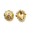 Brass Micro Pave Clear Cubic Zirconia Bead Caps KK-S508-48G-1