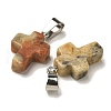 Natural Crazy Agate Pendants G-Z067-04P-05-3