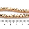 Electroplated Synthetic Non-magnetic Hematite Beads Strands G-B132-B01-01B-4