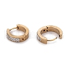 304 Stainless Steel Huggie Hoop Earrings EJEW-O096-18G-3