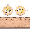 Tarot Card Theme Alloy Enamel Pendants ENAM-T020-51E-01-3
