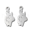 Non-Tarnish 304 Stainless Steel Pendants STAS-Q303-22P-1