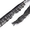 Double Tiers Pleated Chiffon Polyester Ribbons OCOR-XCP0001-62-4