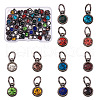 48Pcs 12 Colors Alloy Rhinestone Charms FIND-TA0001-36B-2