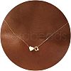 Simple Style Adjustable 316L Surgical Stainless Steel Heart and Initial Pendant Necklaces for Women WG95AEF-17-1
