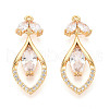 Brass Micro Pave Cubic Zirconia Pendants KK-N263-52G-1