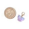 Transparent Glass Butterfly Pendant Decorations HJEW-JM03123-3