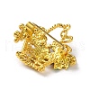 Fashion Golden Zinc Alloy Enamel Pins JEWB-D068-01G-03-2