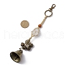 Natural Quartz Crystal Pouch Feng Shui Hanging Ornament HJEW-JM02377-3
