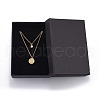 Brass Tiered Necklaces NJEW-JN02384-03-4