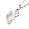 Best Friends Alloy Pendant Necklaces NJEW-K124-02A-P-4