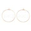 PVD Vacuum Plating 304 Stainless Steel Hoop Earrings STAS-T031-20-25mm-G-1-2