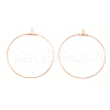 Vacuum Plating 304 Stainless Steel Hoop Earrings STAS-T031-20-25mm-G-1-2