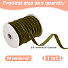 HOBBIESAY 1 Roll Single Face Velvet Ribbon SRIB-HY0001-08A-2