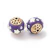 Handmade Resin Indonesia Round Beads IPDL-P005-22KCG-03-2
