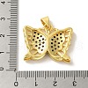 Brass Micro Pave Colorful Cubic Zirconia Pendants KK-Z042-07G-3
