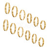  12Pcs 6 Size 201 Stainless Steel Grooved Finger Ring Settings RJEW-TA0001-06G-1